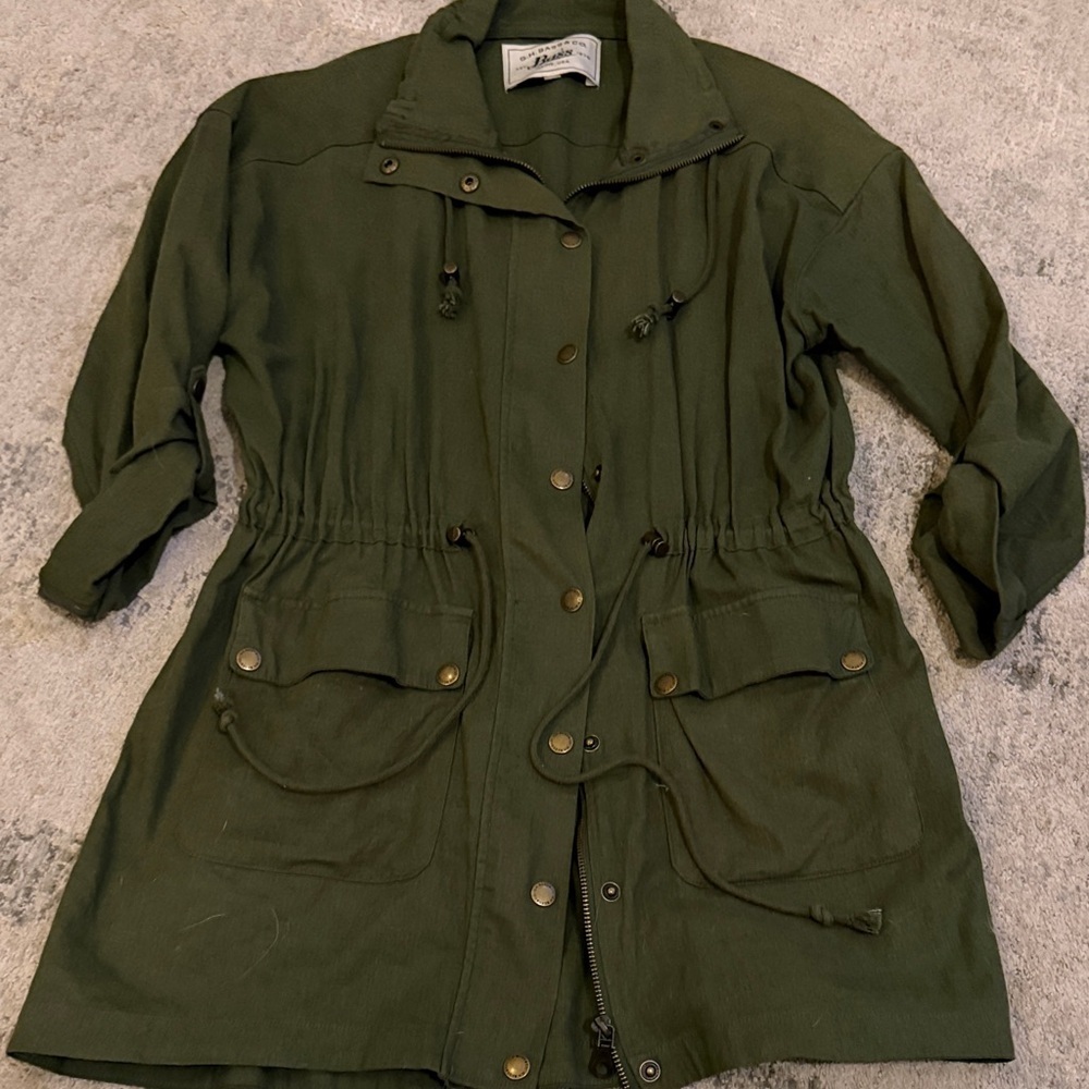 (328)G.H. Bass & Co. Forest Green Utility Jacket